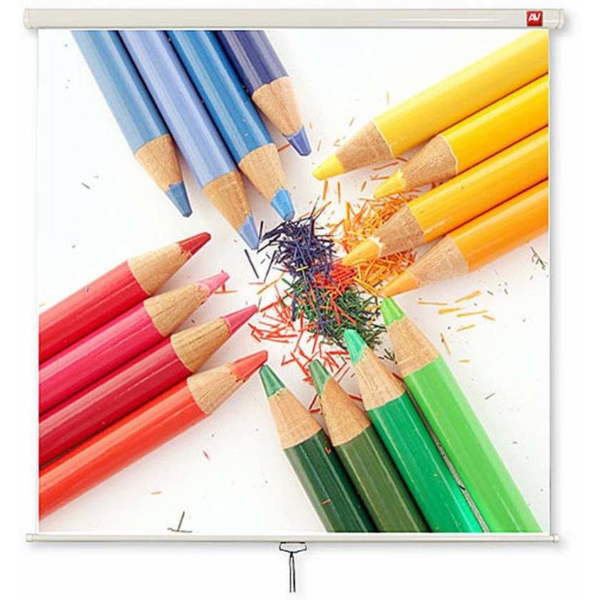ecran proiectie de perete Avtek Standard 200x200cm (1:1) alb mat