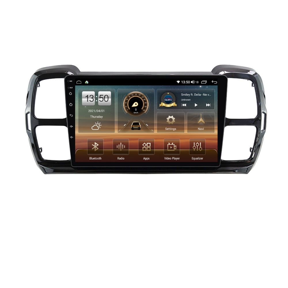 Oferte la Navigatie dedicata cu Android Citroen C5 Aircross dupa 2018, 8GB RAM, Radio GPS Dual Zone, Display HD QLED 9" Touchscreen, Internet Wi-Fi si slot SIM 4G, Bluetooth, MirrorLink, USB