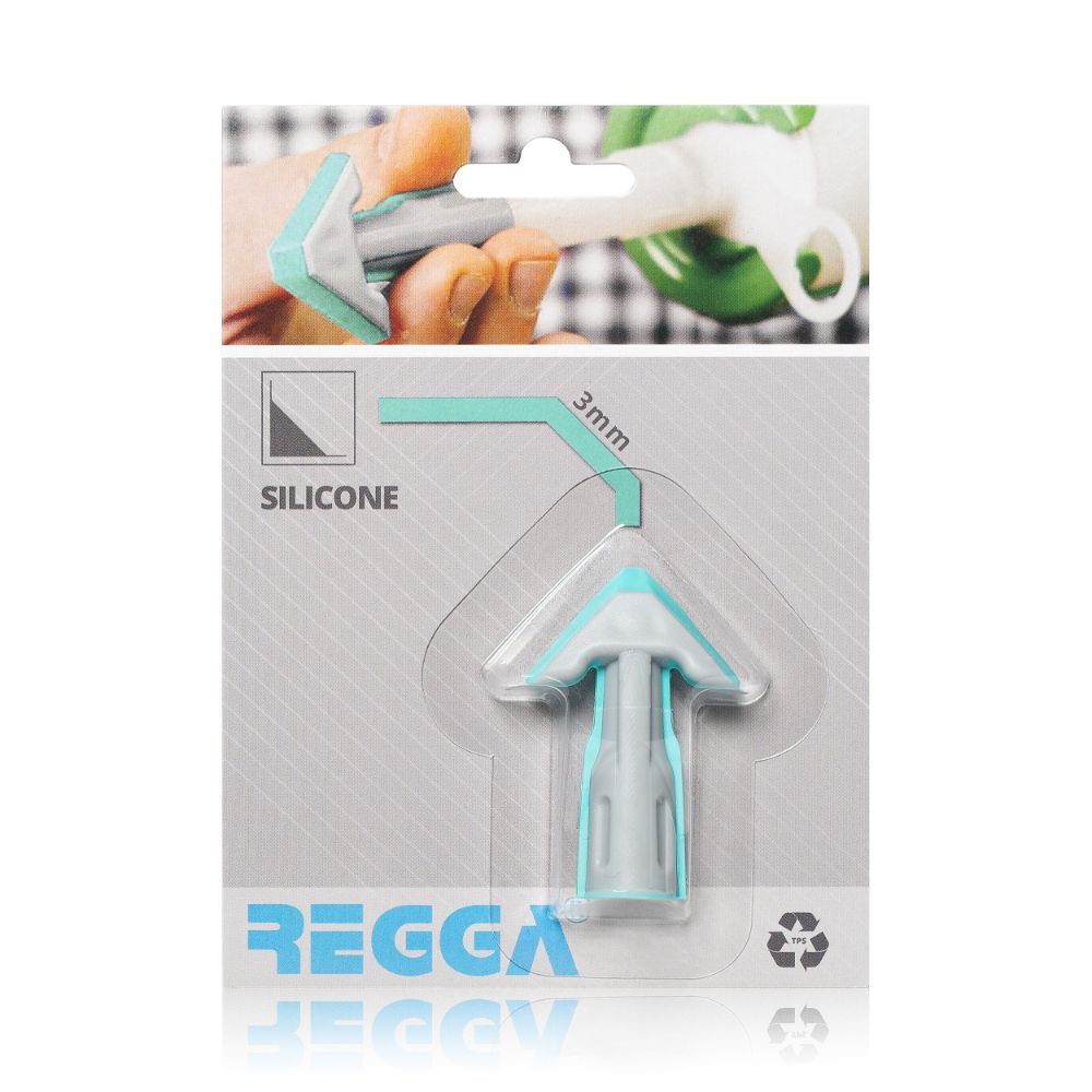 Oferte la Aplicator silicon Regga, albastru, forma plata, 3 mm