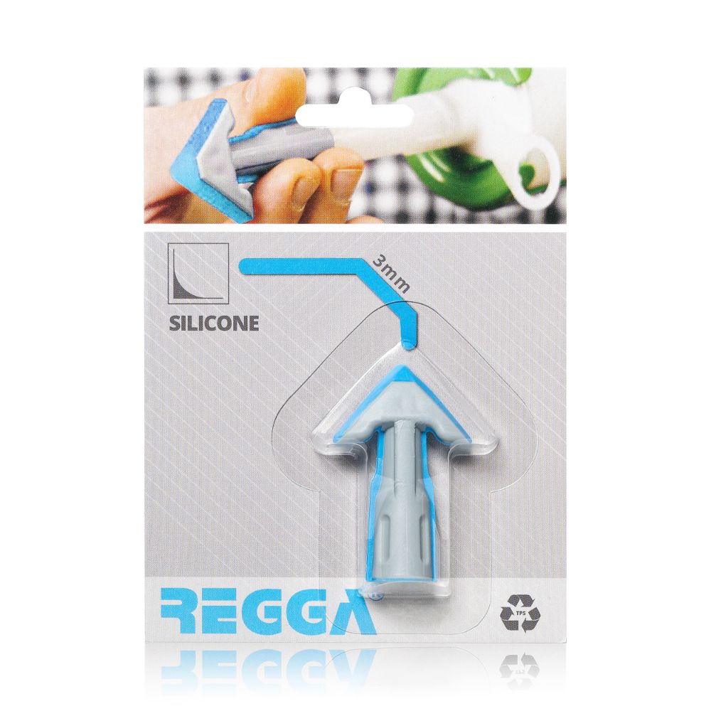 Oferte la Aplicator silicon Regga, albastru, concav, 3 mm