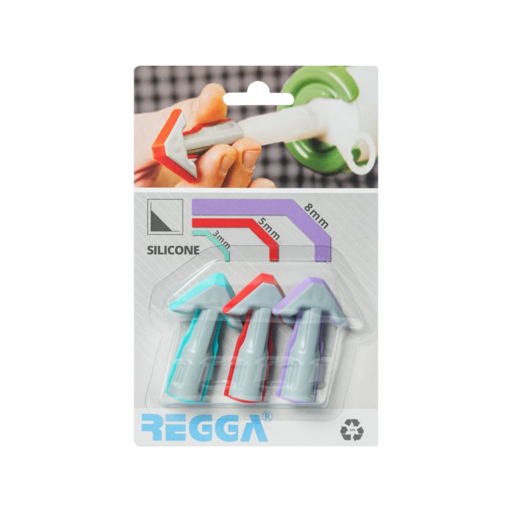 Oferte la Set aplicator silicon Regga, forma plata, 3, 5, 8 mm