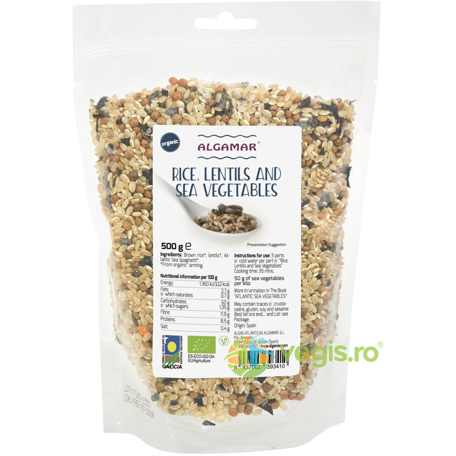 Oferte la Orez si Linte cu Alge Sea Spaghetti Ecologic/Bio 500g