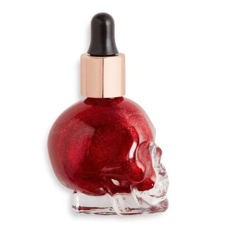 Oferte la Iluminator lichid Makeup Revolution, Skull Edition, Liquid Highlighter, 13 ml (Culoare produse: Creature Blood of My Enemies)