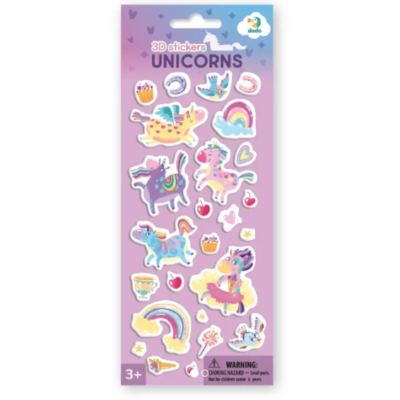 Oferte la Set Abtibilduri 3D Unicorni Multicolor