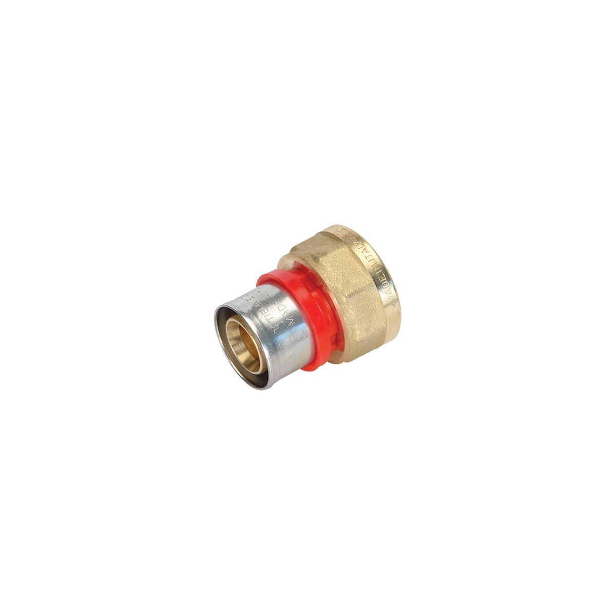 Oferte la Racord drept presare multistrat Tiemme, filet interior, alama, 16mm x 1/2