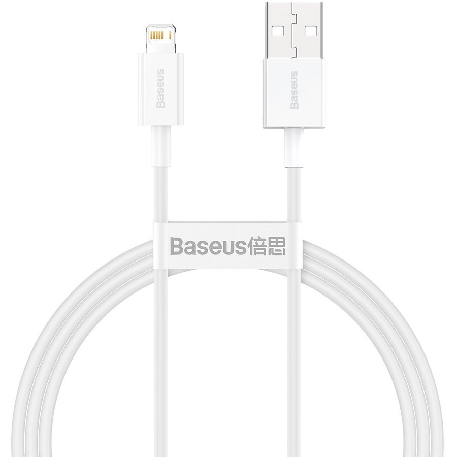 Oferte la Cablu de date Superior, USB/Lightning, 2.4A, 1m, Alb
