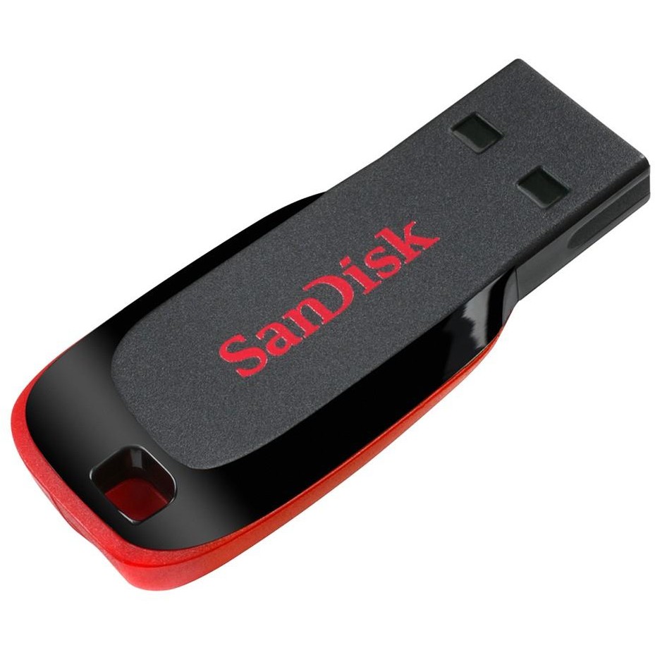 Oferte la Memorie USB Stick Sandisk Cruzer BLADE SDCZ50-064G-B35, 64GB, USB 2.0, rosu-negru
