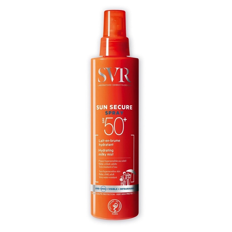 Oferte la Lapte-spray hidratant SPF 50+ Sun Secure, 200 ml, SVR (Gramaj: 200 ml, Concentratie: Lapte)