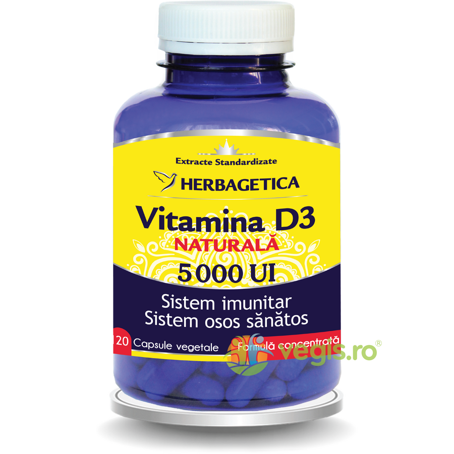 Oferte la Vitamina D3 Naturala 5000 U.I 120cps
