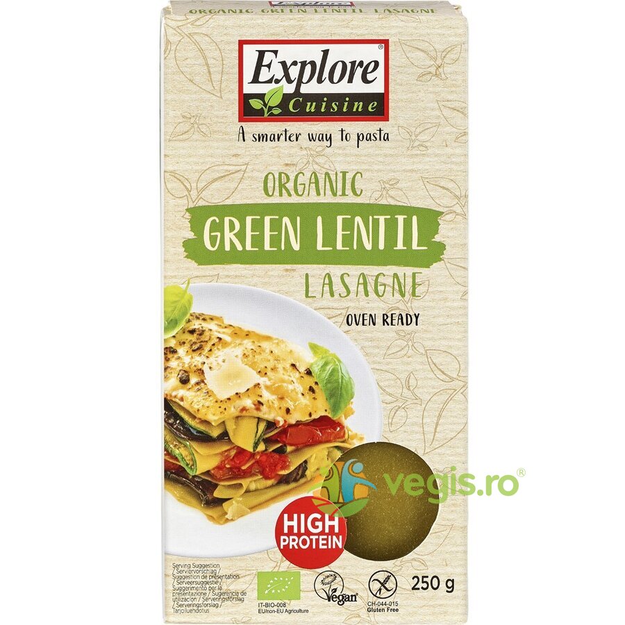 Oferte la Lasagna din Linte Verde Fara Gluten Ecologica/Bio 250g