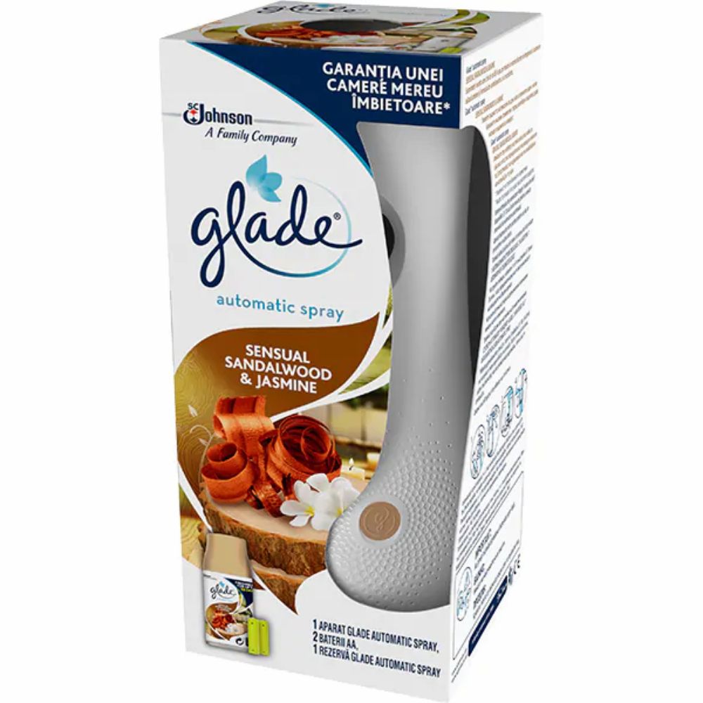 Oferte la Odorizant camera Glade automatic spray, cu rezerva Sandalwood, 269 ml