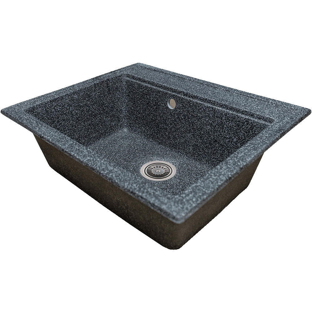 Oferte la Chiuveta bucatarie Hausberg Vena, granit-compozit, negru, 1 cuva dreptunghiulara, 59 x 51 cm