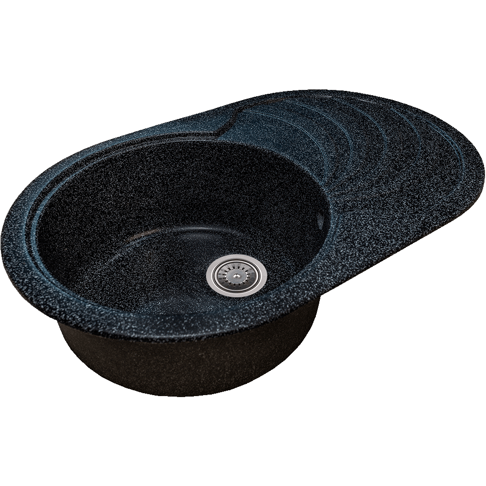Oferte la Chiuveta bucatarie Hausberg NS, granit-compozit, negru, 1 cuva stanga, 78 x 50 cm