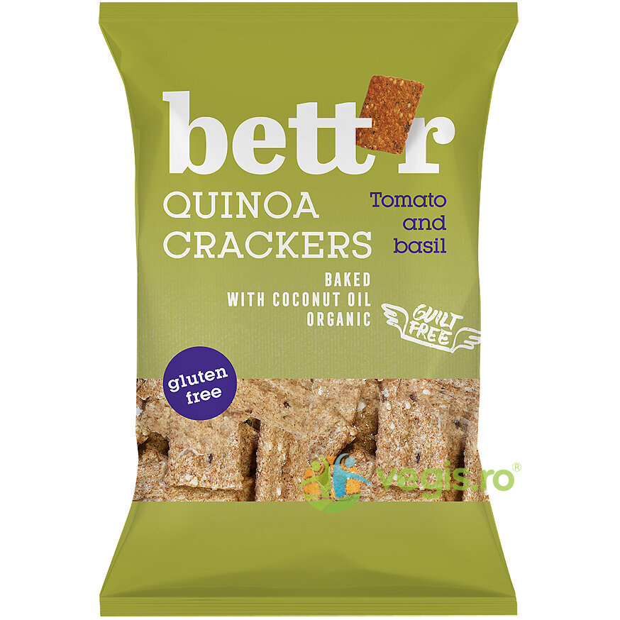 Oferte la Crackers cu Quinoa, Rosii si Busuioc fara Gluten Ecologici/Bio 100g