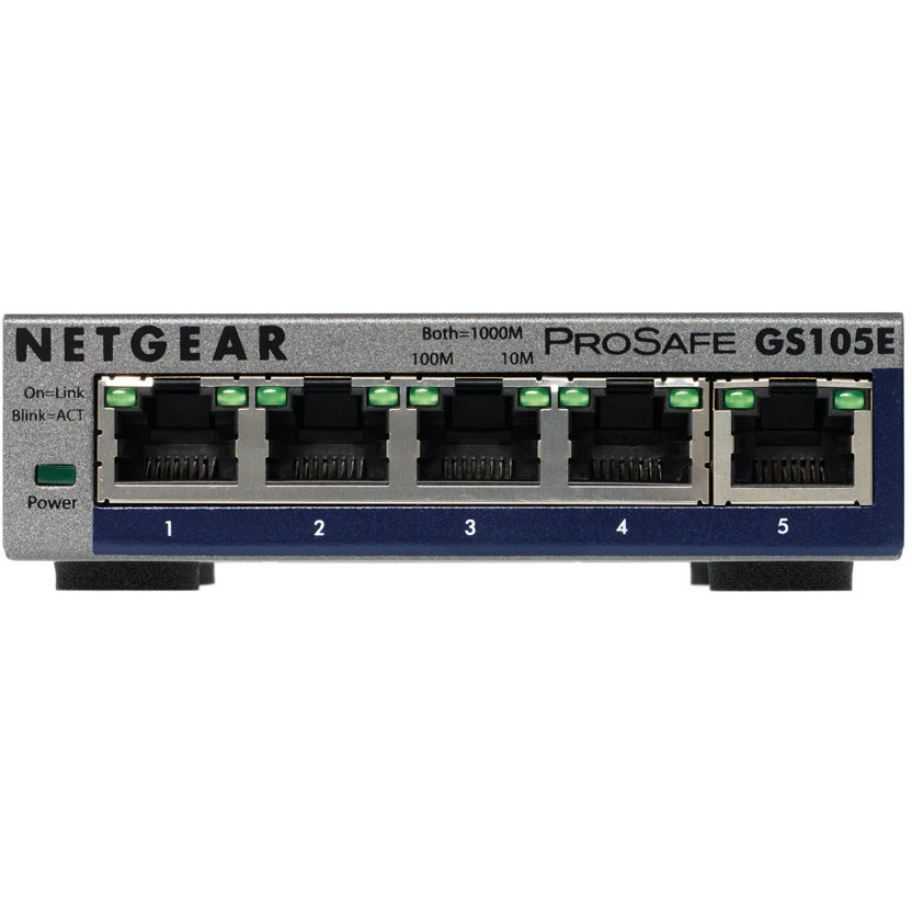 Oferte la Switch ProSafe GS105E, 5 porturi x 10/100/1000 Mbps, Web managed