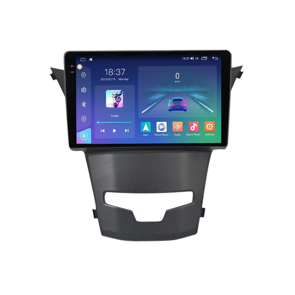 Oferte la Navigatie dedicata cu Android Ssangyong Korando 2013 - 2019, 4GB RAM, Radio GPS Dual Zone, Display 2K QLED 9.5" Touchscreen, Internet Wi-Fi si slot SIM 4G, Bluetooth, MirrorLink, USB