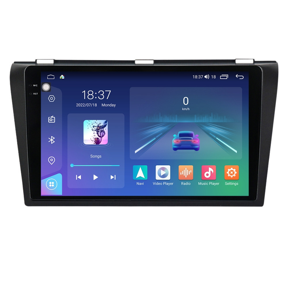 Oferte la Navigatie dedicata cu Android Mazda 3 2003 - 2009, 8GB RAM, Radio GPS Dual Zone, Display 2K QLED 9.5" Touchscreen, Internet Wi-Fi si slot SIM 4G, Bluetooth, MirrorLink, USB