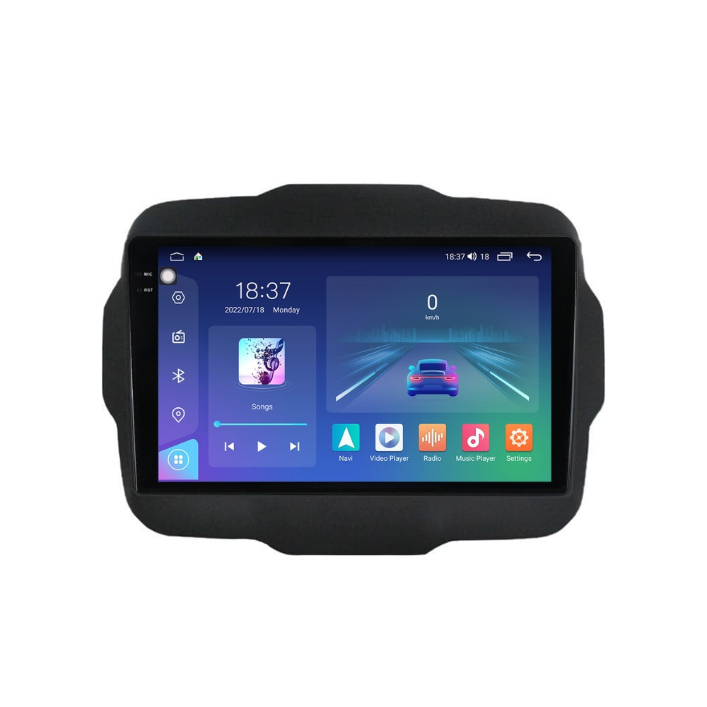 Oferte la Navigatie dedicata cu Android Jeep Renegade dupa 2014, 8GB RAM, Radio GPS Dual Zone, Display 2K QLED 9.5" Touchscreen, Internet Wi-Fi si slot SIM 4G, Bluetooth, MirrorLink, USB