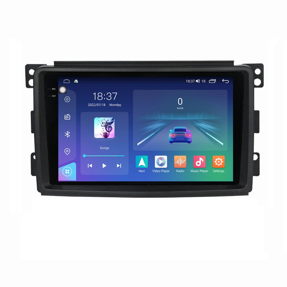Oferte la Navigatie dedicata cu Android Smart Fortwo 2007 - 2010, 8GB RAM, Radio GPS Dual Zone, Display 2K QLED 9.5" Touchscreen, Internet Wi-Fi si slot SIM 4G, Bluetooth, MirrorLink, USB