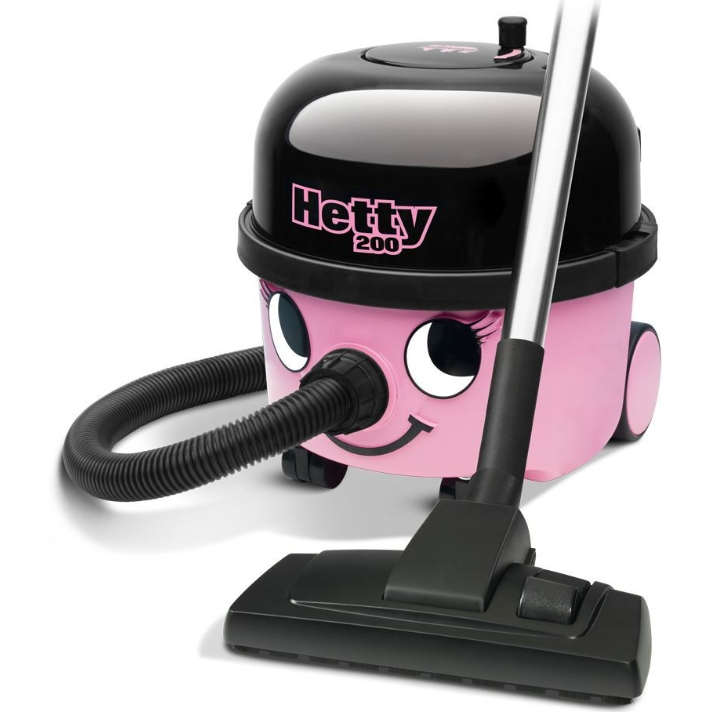 Oferte la Aspirator Cu Sac De Praf Uscat 620W Filtru HEPA 72dB 9l Cablu 10m 8.5kg Roz/Negru