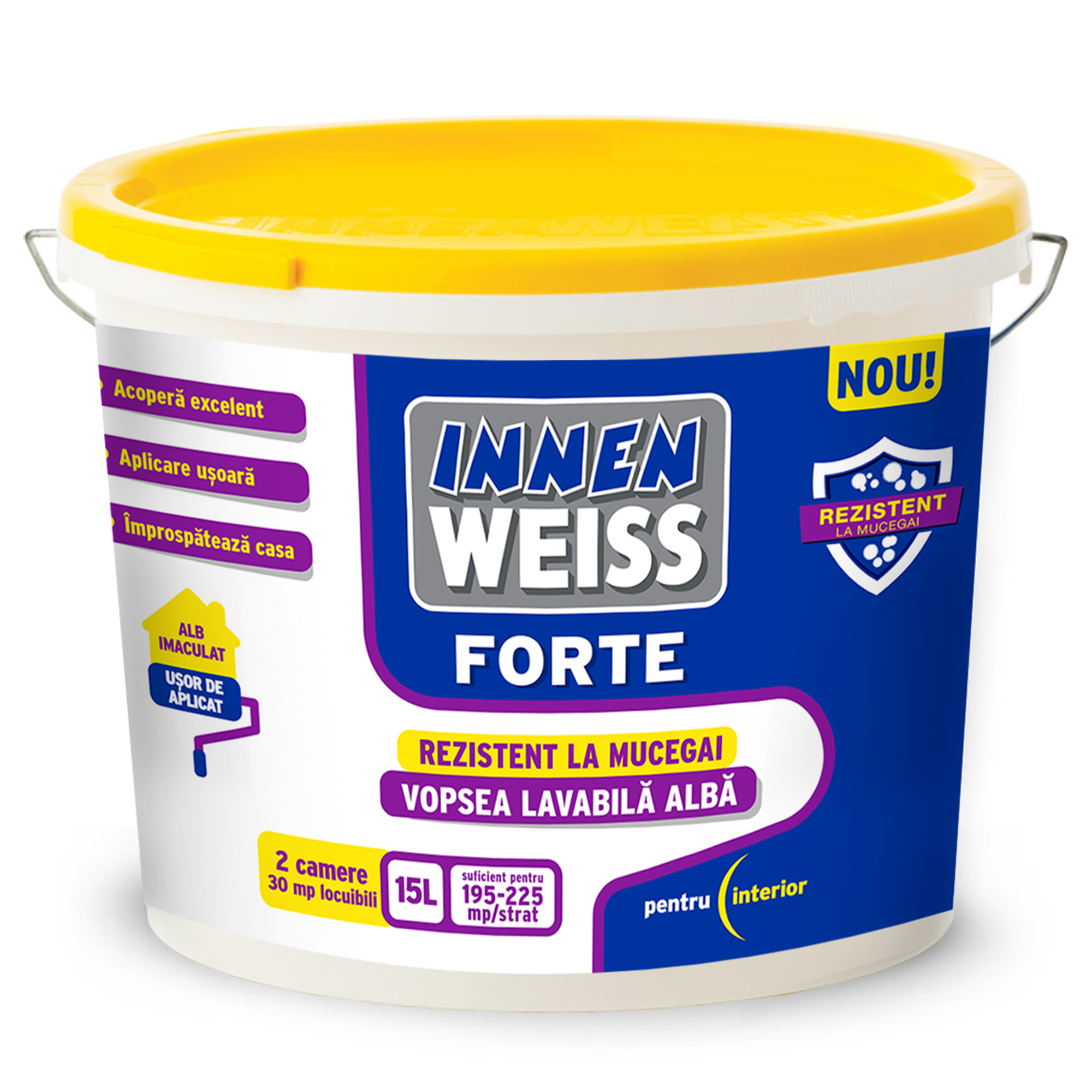 Oferte la Vopsea lavabila interior Innenweiss Forte, alb, 15 l