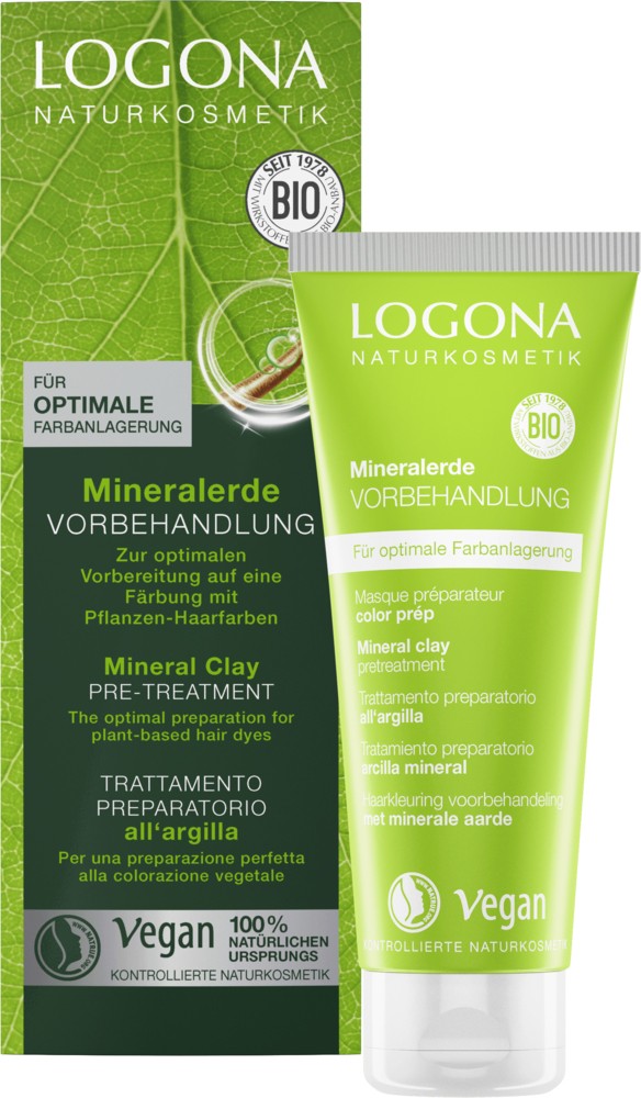 Oferte la Pretratament pentru pregătirea părului pentru vopsire, cu argilă minerală, 100ml Logona