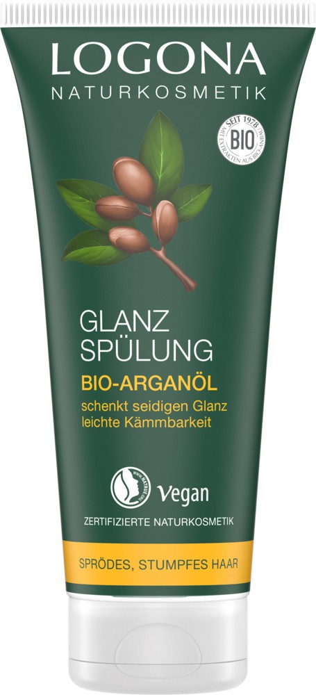 Oferte la Balsam bio pentru stralucire cu ulei de argan, 200ml Logona