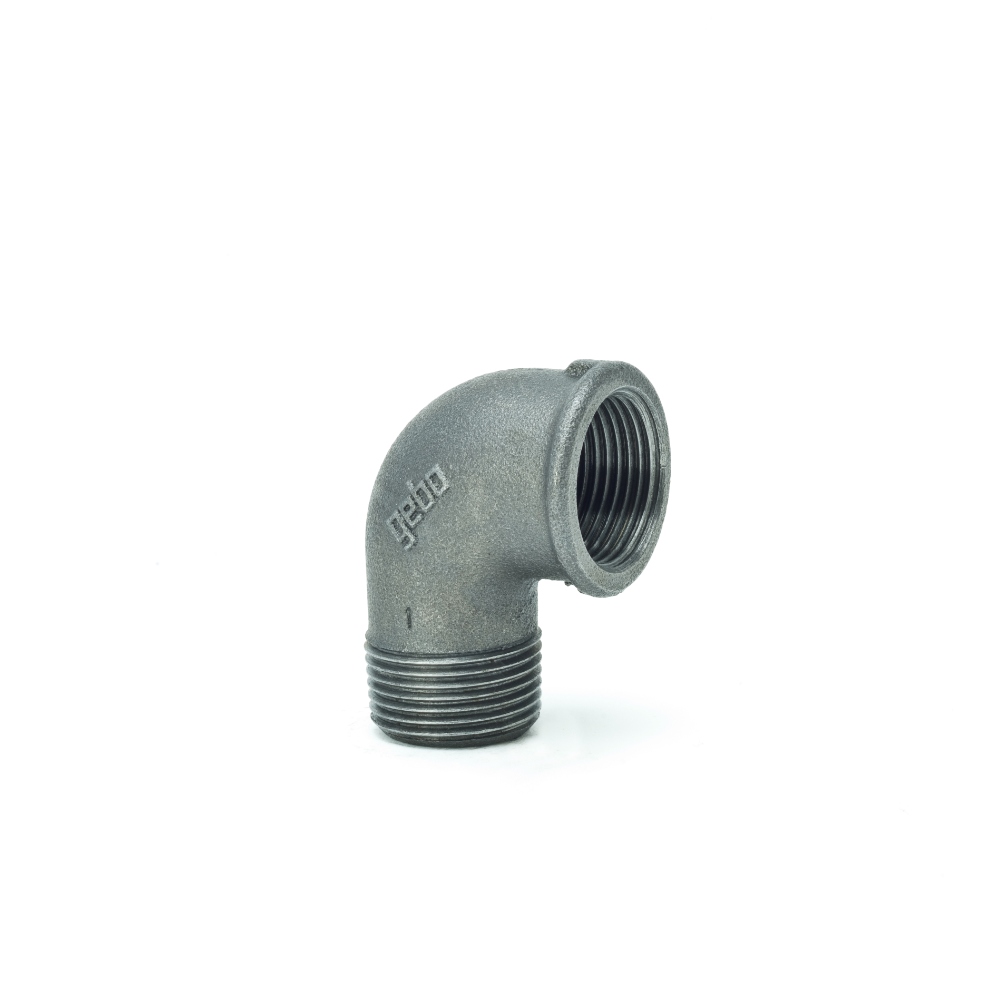 Oferte la Cot 90º Gebo, fonta neagra, filet interior-exterior, 1 1/4