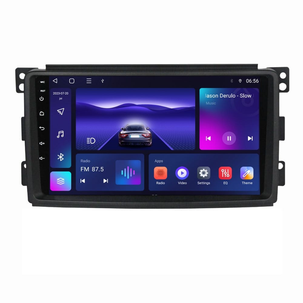 Oferte la Navigatie dedicata cu Android Smart Fortwo 2007 - 2010, 4GB RAM, Radio GPS Dual Zone, Display HD IPS 9" Touchscreen, Internet Wi-Fi, Bluetooth, MirrorLink, USB