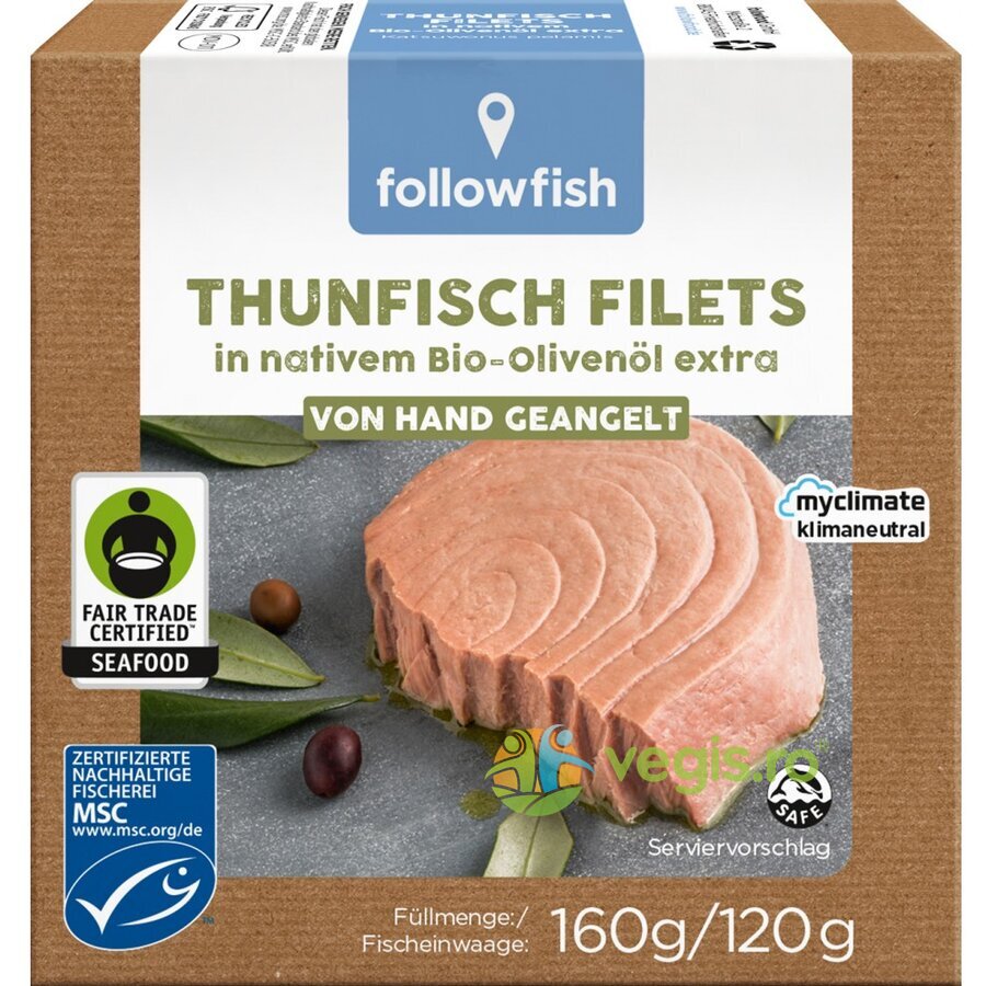 Oferte la File de Ton Dungat in Ulei Bio de Masline 160g