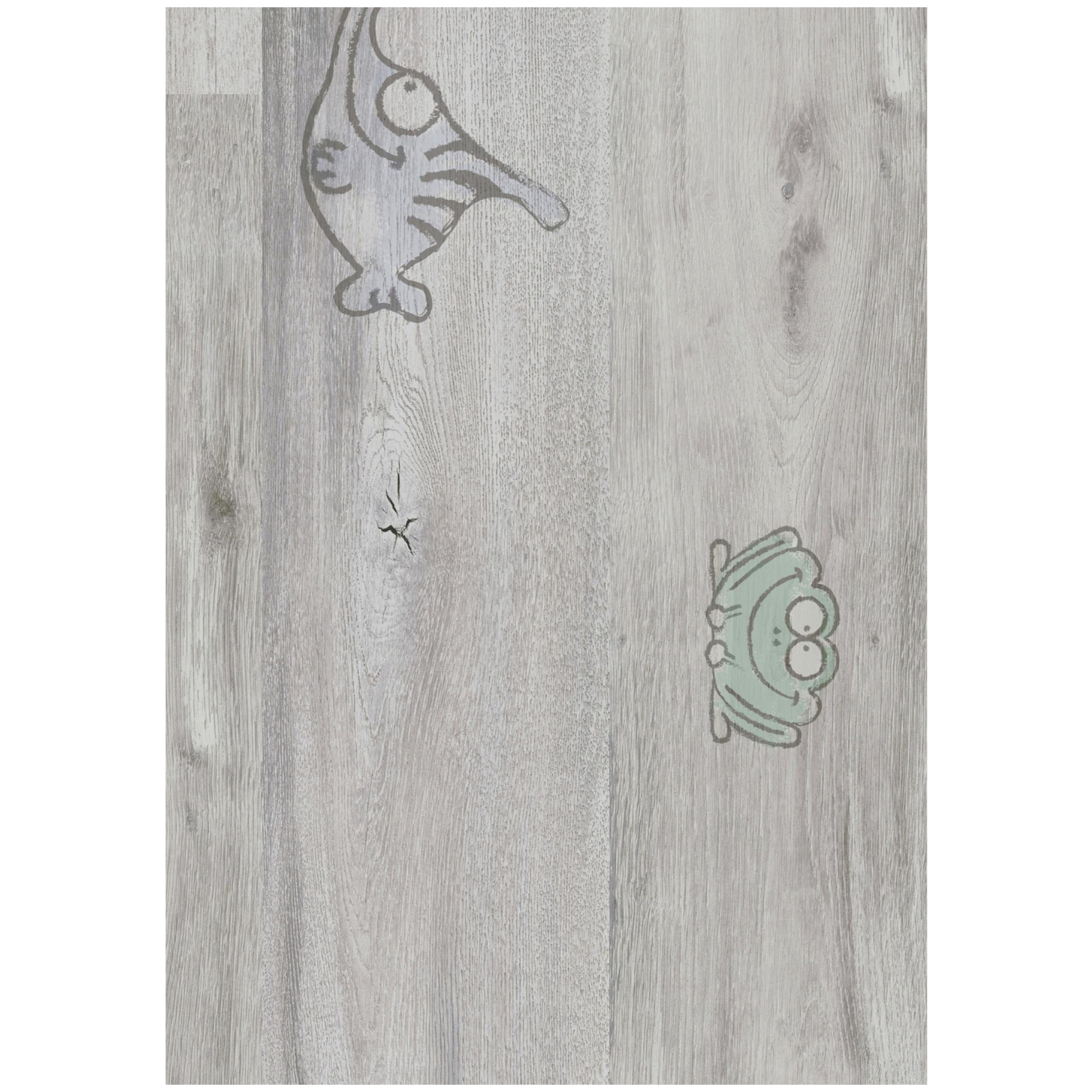 Oferte la Parchet laminat 8 mm Kronotex Dynamic D6406 Smile, nuanta medie, lemn cu imprimeuri animale, clasa de trafic 32, click 5G, 1380 x 193 mm