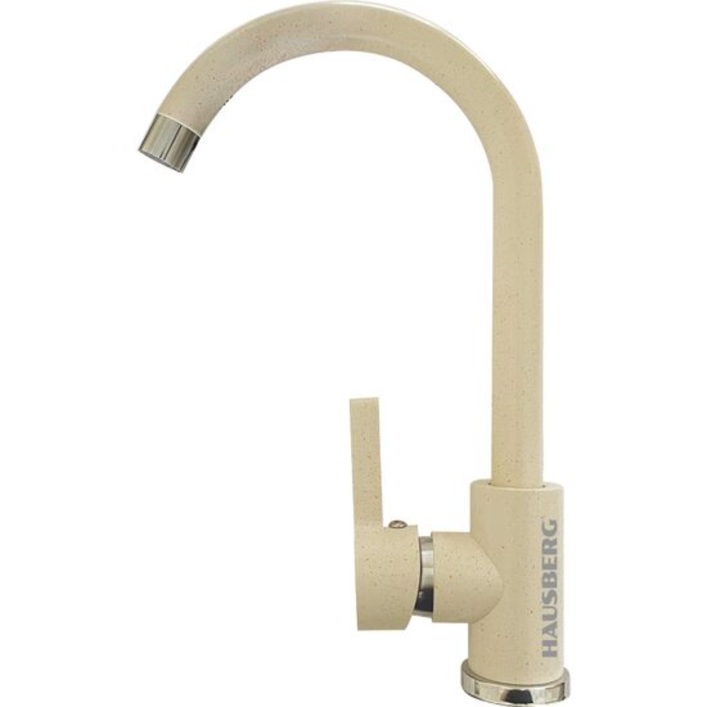 Oferte la Baterie bucatarie Hausberg HB-F 5001, otel, monocomanda, finisaj granit bej