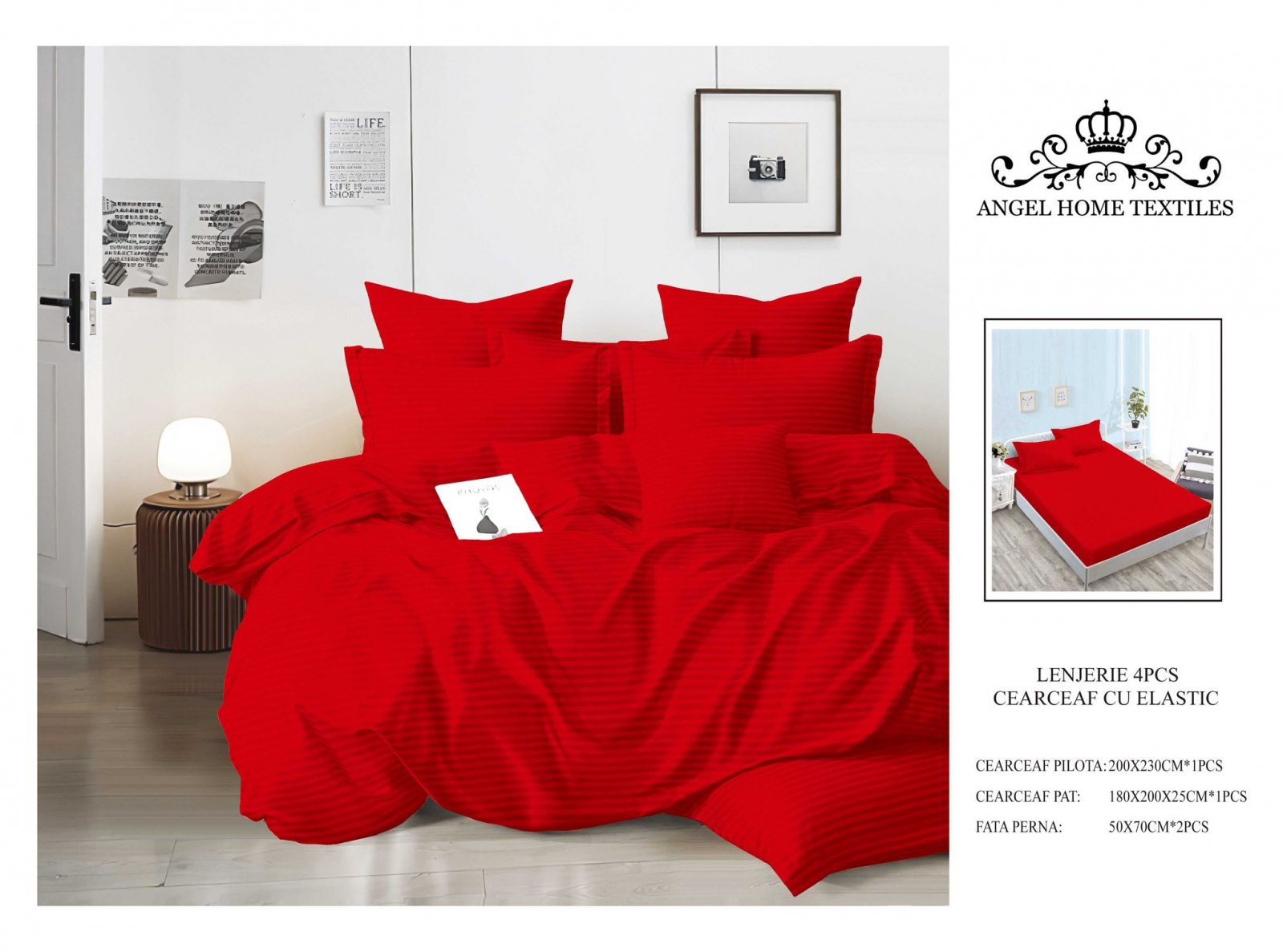 Oferte la Lenjerie damasc 4 piese