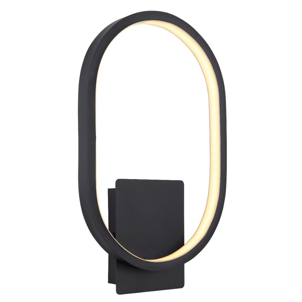 Oferte la Aplica exterior Globo Naggy, metal, LED 11 W, negru, 200 x 320 x 50 mm