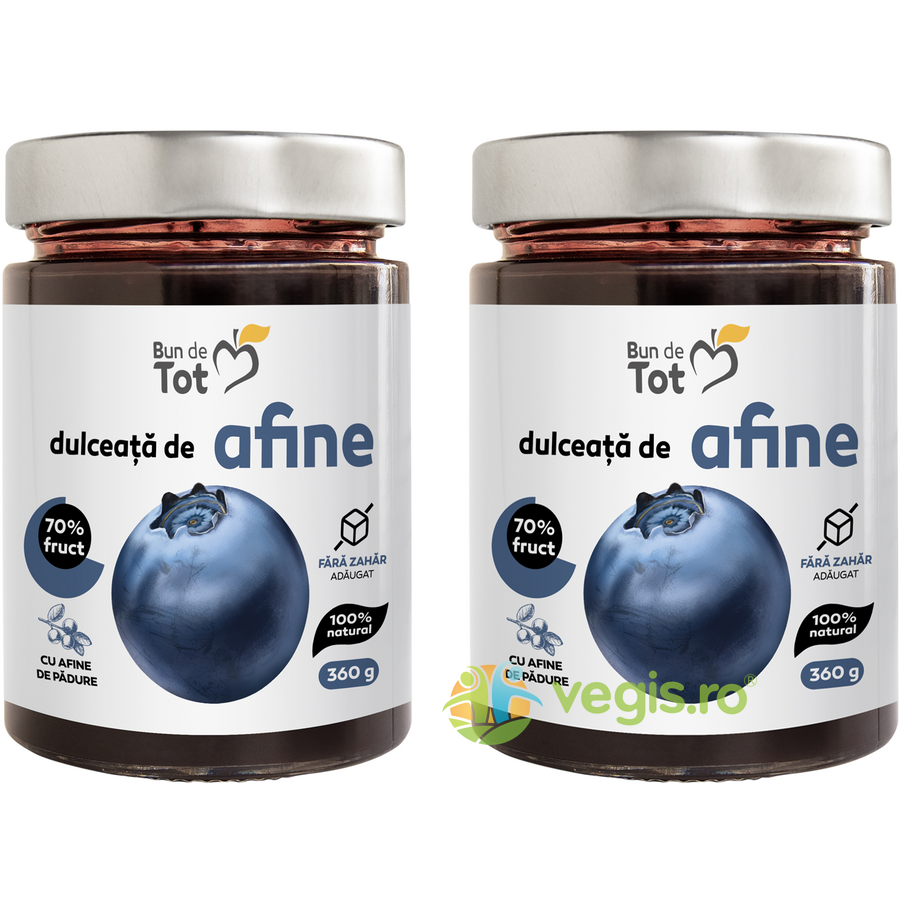 Oferte la Pachet Dulceata de Afine fara Zahar 360g + 360g