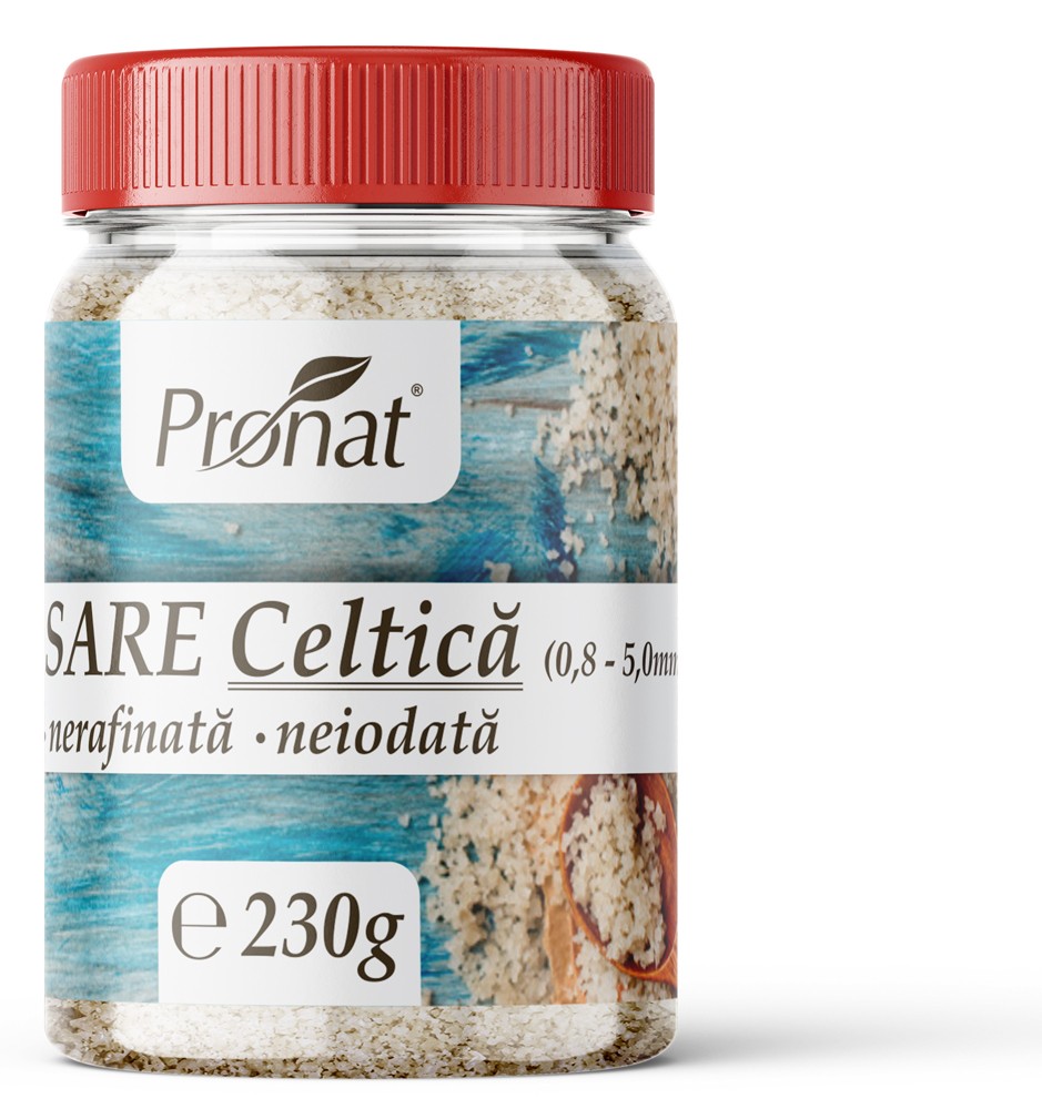 Oferte la Sare celtica grunjoasa, nerafinată, neiodata, 230g Pronat