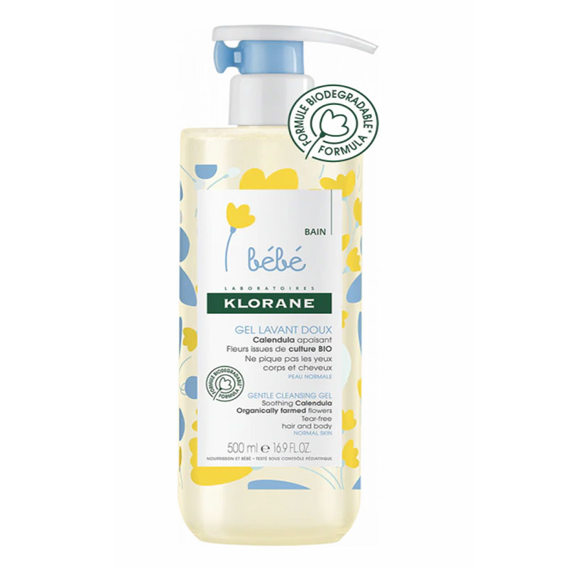 Oferte la Gel spumant delicat pentru copii corp si par, Klorane Bebe (Gramaj: 500 ml, Concentratie: Gel de curatare)