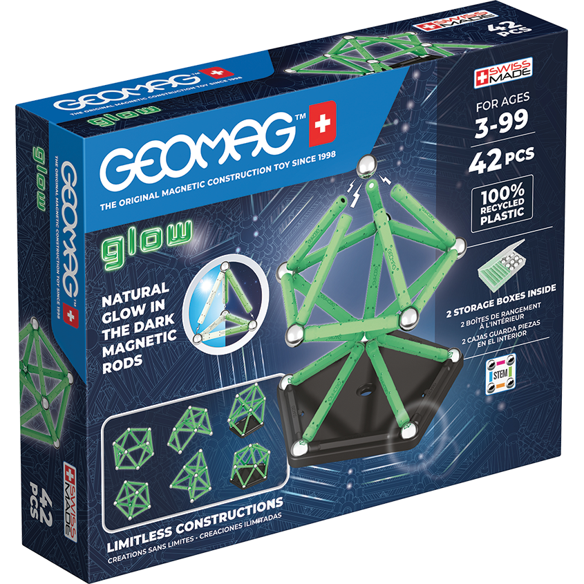 Oferte la Set de Constructie Magnetic 329 Glow 42 Piese 3 Ani+