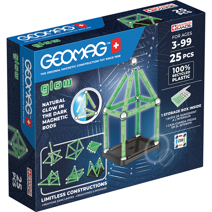 Oferte la Set de Constructie Magnetic 328 Glow 25 Piese 3 Ani+