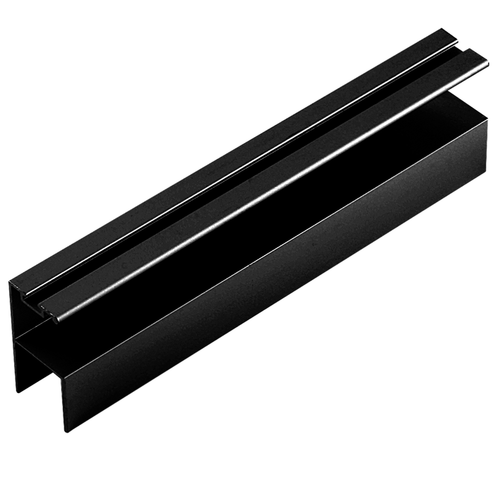 Oferte la Profil Y pentru perie, aluminiu, negru mat, 2.5 m 