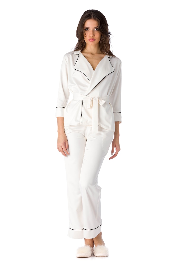 Oferte la Pijama din satin Iris - Alb