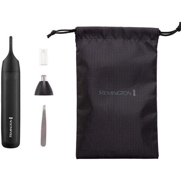 Oferte la Trimmer Sprancene/Urechi/Nas Baterii AA Lame Inox 2 Capete Incluse Negru
