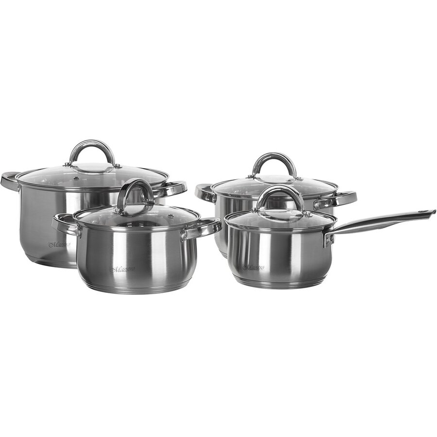 Oferte la Set 3 Oale Capace Sticla + 1 Cratita 1 Suport Otel Inoxidabil Argintiu