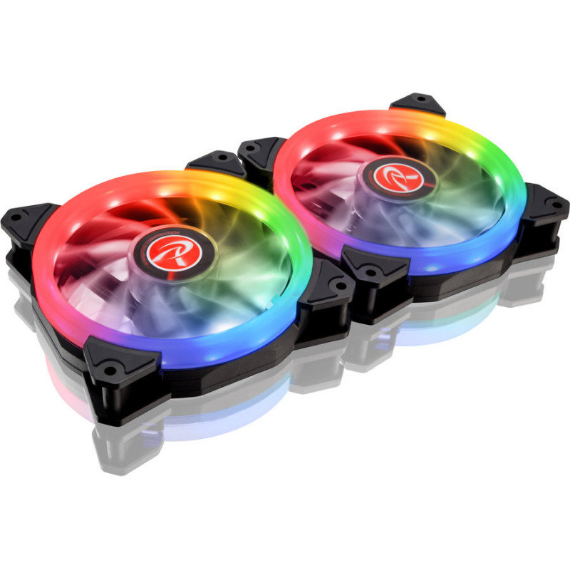 Oferte la Ventilator pentru carcasa IRIS 14 Rainbow RGB LED cu Controller 140mm 2 Pack