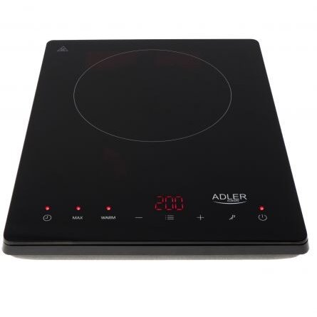 Oferte la Plita Inductie Ad 6513 2000 W Tempozirator 0 - 180 Min Panou Tactil Afisaj Led Negru