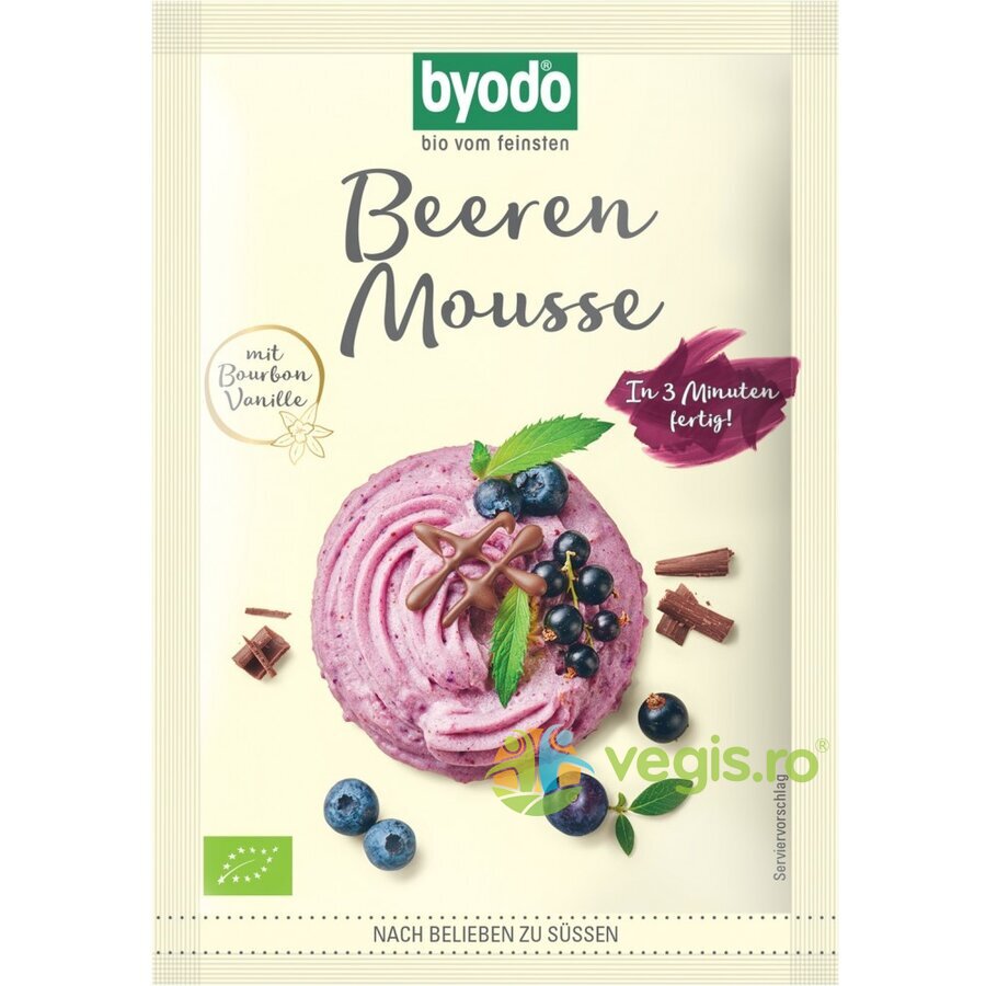 Oferte la Mix pentru Mousse cu Fructe de Padure Fara Gluten Ecologic/Bio 36g