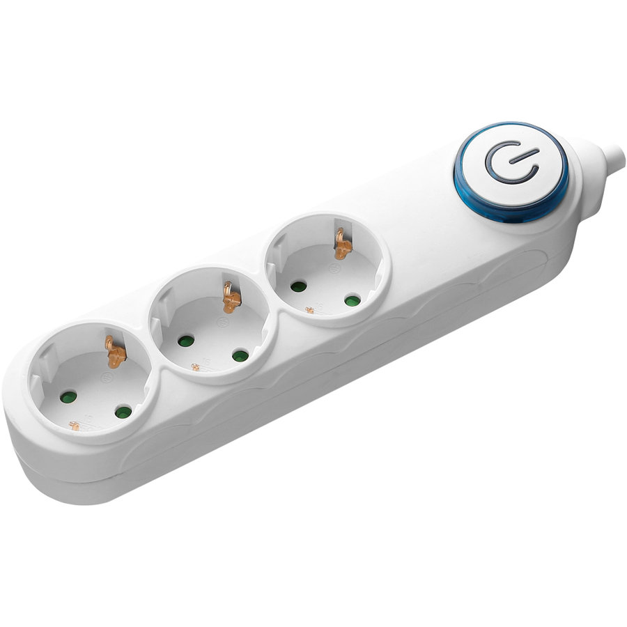 Oferte la Prelungitor cu intrerupator 3PI15-3680 3 prize Schuko 3680W 1.5m Alb