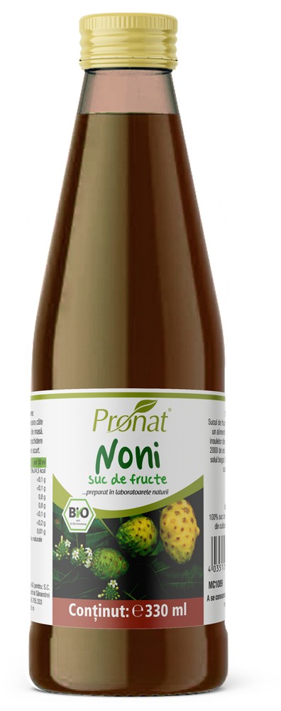 Oferte la Suc de noni 100%, bio, 330ml Medicura