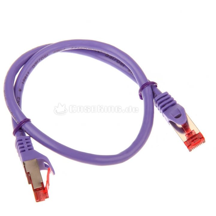 Oferte la Patchcord S/FTP Cat 6 0.5m Purple