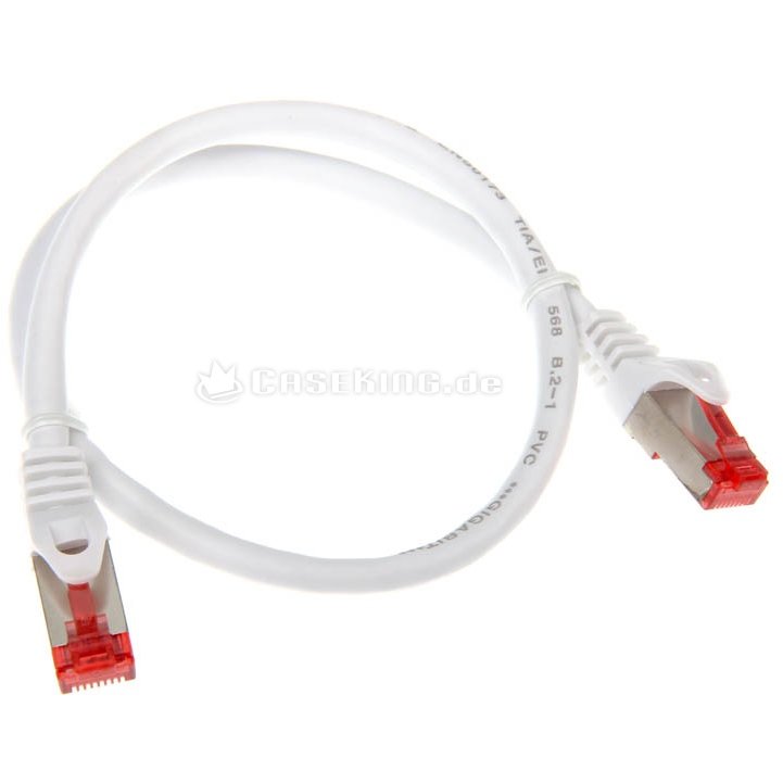 Oferte la Patchcord S/FTP Cat 6 0.5m White